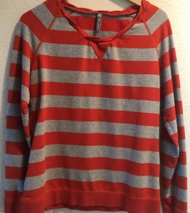 Hanna Andersson Women's Light Pullover Striped Sweatshirt Med Excellent Cond - Picture 1 of 4