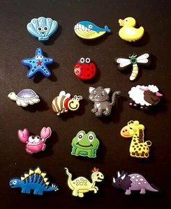 NUOVO!! Croc - Charms in PVC per scarpe diverse decorazioni - Lotto di 16 - molto carini USA - Foto 1 di 9