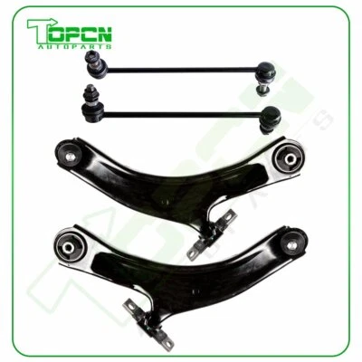 4PC Front Lower Control Arms Sway Bar Links Kit for 2008-2013 Nissan Rogue Foto 1 de 4