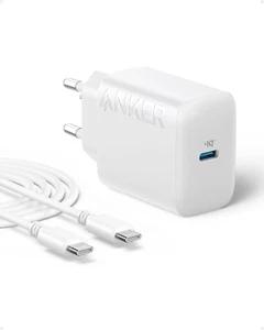 Anker 20W Caricabatterie USB C, Caricabatterie Da Parete Anker USB-C, Compatibil - Foto 1 di 12