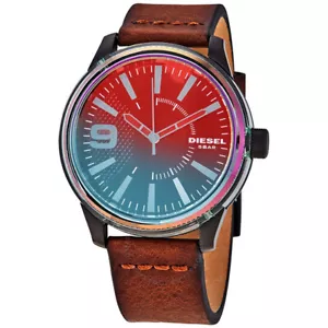 Diesel DZ1876 Rasp NSBB Analog Black Over Sized Dial Quartz Men's Watch - Picture 1 of 3