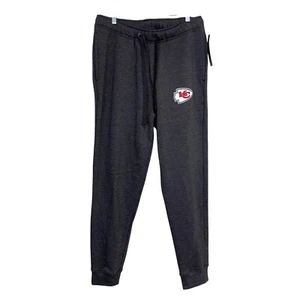 Kansas City Chiefs Jogger Sweatpants NFL Size L Gray Logo Athletic NEW - Picture 1 of 8