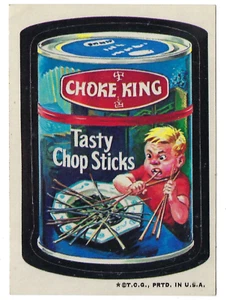 1973 Topps Wacky Packages 3rd Series 3 CHOKE KING TASTY CHOP STICKS tb nm- - Picture 1 of 1