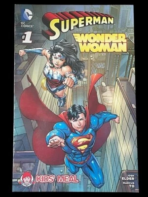 Wendy's Kids' Meal Superman and Wonder Woman #1 2013 DC Comic Book - Image 1 of 3