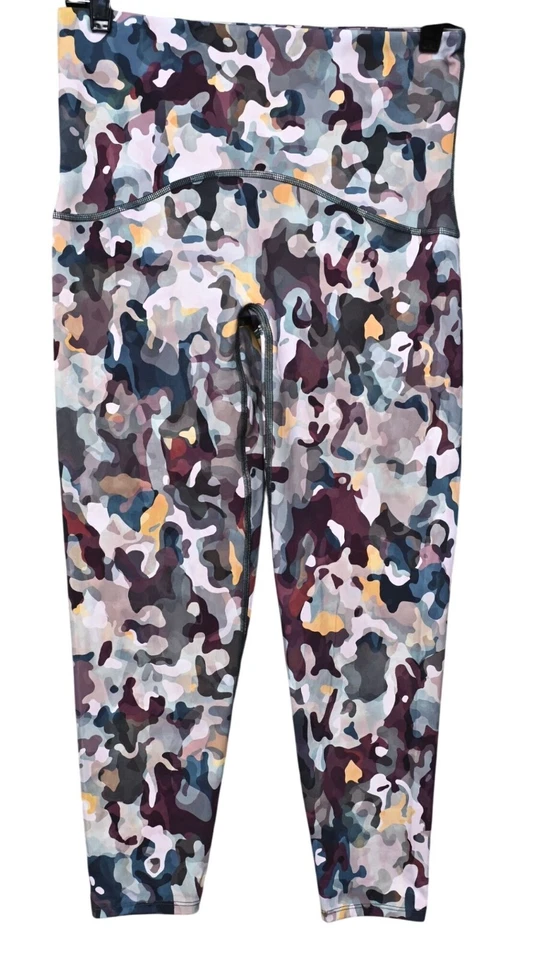 Spanx By Sara Blakely High Waist 7/8 Length Camo Printed Leggings Womens Size L - Image 1 of 4