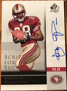 2004 SP Authentic Scripts For Success Autographs Derrick Hamilton SS-DH - Picture 1 of 2