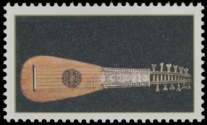 1981, CANADA, ANTIQUE MANDORA (17C) PRINTED ON GUM, MISSING GOLD&TAGGING, UN#878 - Picture 1 of 2