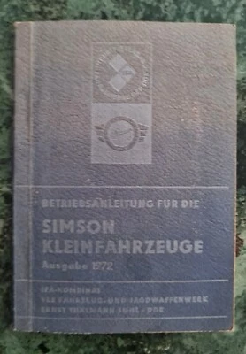 simson betriebsanleitung - Bild 1 von 4