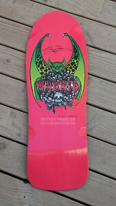 Vintage Rare Skateboard Deck Madrid Beau Brown Pink Reissue