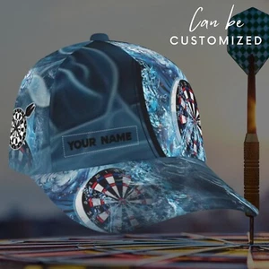 Customized Name White Lion Dart 3D Classic Cap, Full Printed Baseball Cap - Picture 1 of 6