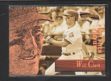 1996 PINNACLE AFICIONADO FIRST PITCH PREVIEW #26 WILL CLARK RARE SAMPLE PROMO SP