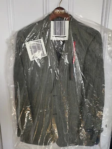 NEU TOMMY HILFIGER TAILLIERTER GRAU GEMUSTERTER THFLEX BLAZER JACKE 40L - Bild 1 von 3