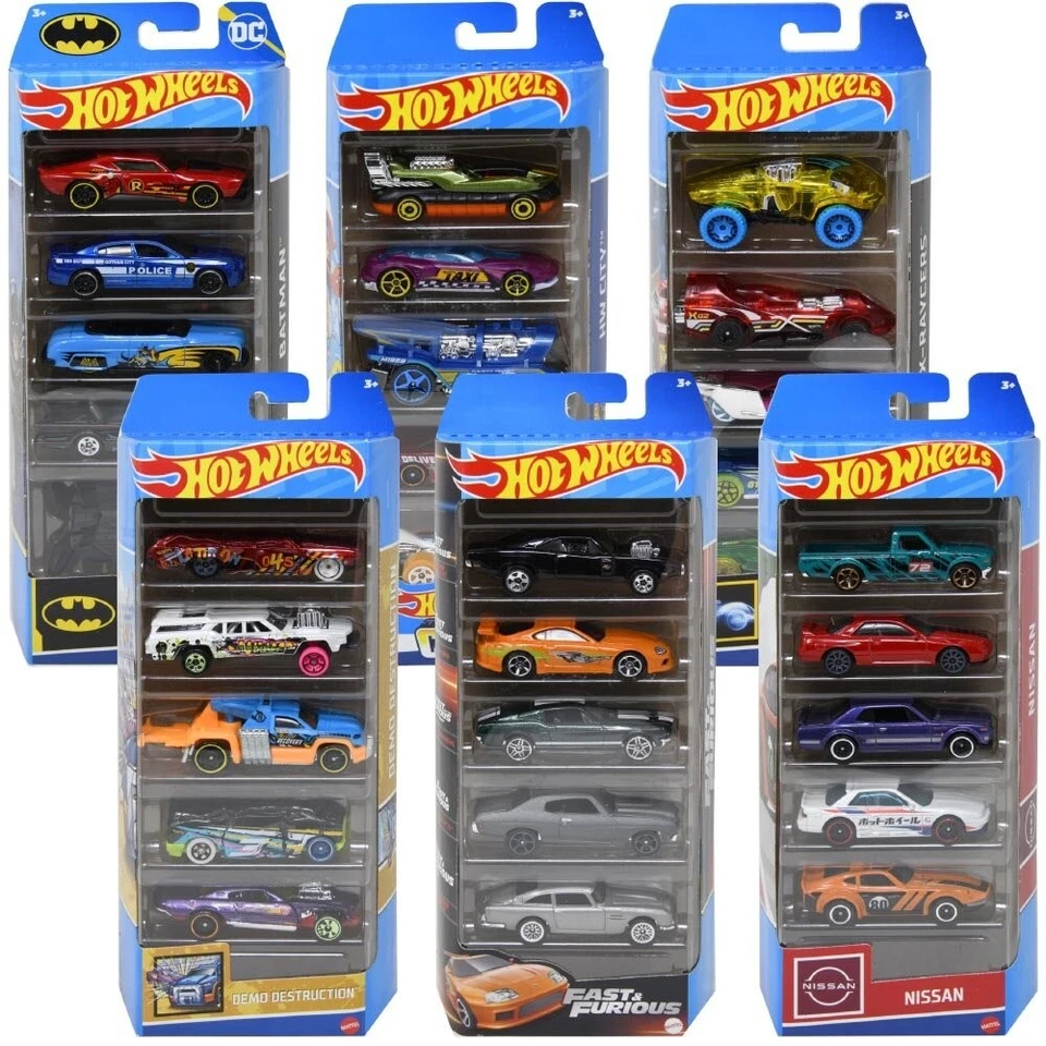 Hot Wheels paquete de 5 diecast 1:64 - nuevo Foto 1 de 4