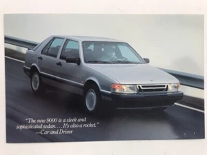 Vintage 1987 Saab 9000 Postkarte - Bild 1 von 2