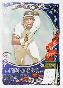 2023 Topps Allen & Ginter SS-28 RICKEY HENDERSON SPOTLESS SPANS        free ship