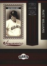 2005 (GIANTS) Donruss Greats Souvenirs #13 Matt Williams