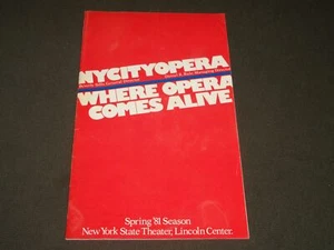 1981 APRIL 19 MAKROPOULOS AFFÄRE AUTOGRAMMIERTES PROGRAMM - 5 UNTERSCHRIFTEN - J 5261 - Bild 1 von 5
