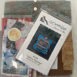 Quilt Kit Alaskan Memories Cool Waters Quilts Pre Cut Fabrics Appliqués 32 x 32 - Picture 1 of 10