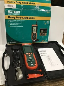 Medidor de luz de alta resistencia para registro de datos Extech HD450 carcasa moldeada doble con estuche - Imagen 1 de 8