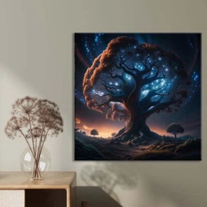 Blue Light Tree Night Limited Edition High Quality Home Decor Australian Made - Picture 1 of 3