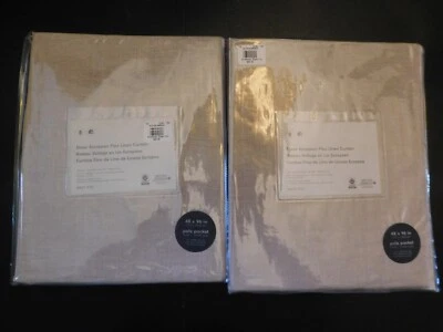 NEW West Elm European Flax Linen Sheer Drapes Set of 2 108” or 96” DUSTY BLUSH - Image 1 of 4