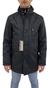 MILESTONE Herren Jacke Jacket, schwarz mit winddichtem Latz, 70% Rabatt. - Bild 1 von 7