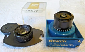 2 German Camera Lenses RODAGON & SCHNEIDER KREUZNACH Good Quality - Picture 1 of 16