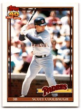 1991 Topps Traded Scott Coolbaugh San Diego Padres #24T