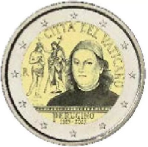 2 euro Vatikan 2023 : 500. Todestag von Pietro Perugino in PP Polierte Platte