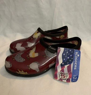 Sloggers Chicken Barn Red Waterproof Shoe Women's Garden Shoes New! Sz 6 - Image 1 of 4