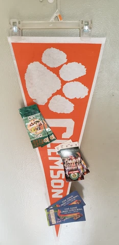 CLEMSON TIGERS VINTAGE PENNANT WITH STUBS UNIVERSITY  PENNANT 11/20/22 Cover