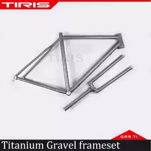 TIRIS CC3 Titanium Gravel Bike Frameset Cyclocross Bicycle Parts 700C Custom - Picture 1 of 16