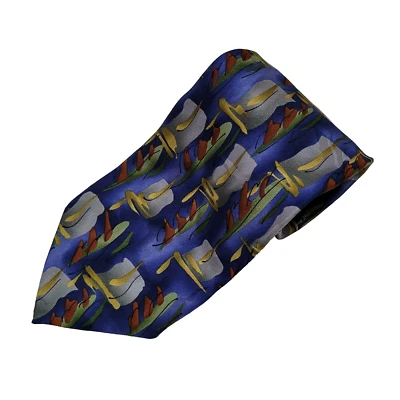 Corbata hecha a mano J.Garcia Warthog Glasses Edición Limitada 40 Corbata Seda Foto 1 de 4