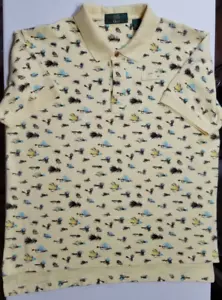 Orvis Yellow Fly Fishing All Over Print Short Sleeve Polo Shirt Men's Size XL - Bild 1 von 10