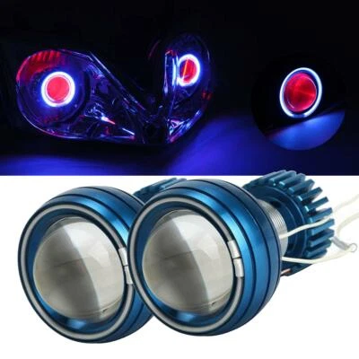 2 PIEZAS 2.75" CCFL Proyector Faro Ángel Demonio Luz para Honda CBR 600 F4i RR Foto 1 de 4