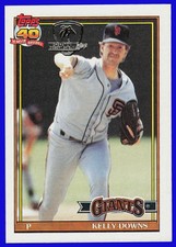 1991 Topps Desert Shield Kelly Downs San Francisco Giants #733