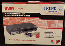 TRENDnet 4-Port Rack Mount DVI KVM Switch with Audio