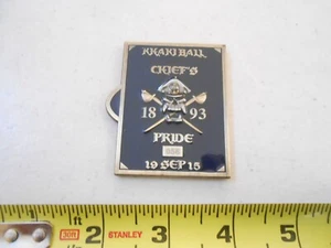 RARE 2015 CHIEF KHAKI BALL DECKPLATE USN US NAVY MILITARY CHALLENGE COIN 122 - Picture 1 of 5