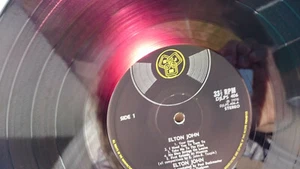 Elton John Same UK Foc Translucent Burgundy Vinyl 1970* Textured - Picture 1 of 5