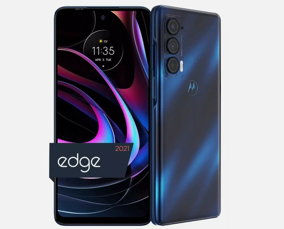 Motorola Moto Edge 5G 256GB (XT2141-1) Unlocked Royal Blue - Smartphone OBX - Image 1 of 1
