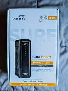 ARRIS SURFboard SBG10 Wi-Fi Modem/Router - Gaming/Streaming, Wireless Internet - Photo 1/4