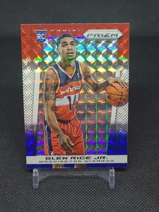 2013-14 Panini Prizm Red White Blue Prizm #266 Glen Rice Jr RC Washington...