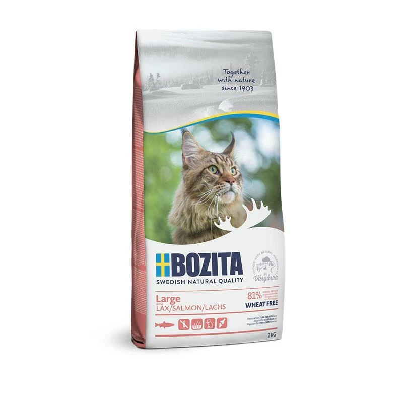 Bozita Large wheat free Salmon | 2kg Katzenfutter trocken - Bild 1 von 1