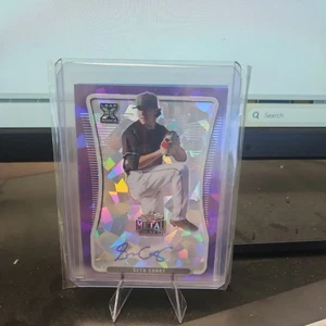 SETH CORRY 2020 LEAF METAL DRAFT PURPLE ICE AUTOGRAPH /10 GIANTS GEM!!! - Picture 1 of 2