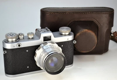 FULLY SERVICED! SOVIET USSR "FED ZARIA" camera + INDUSTAR-26m lens M39 f2.8/50 - Image 1 of 4