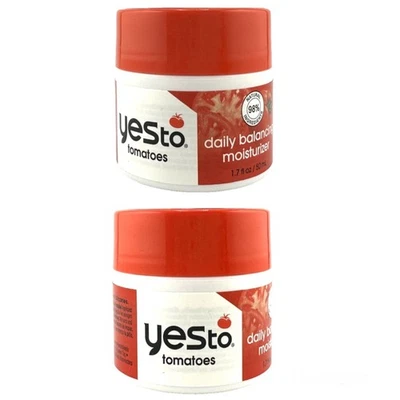 Crema hidratante equilibradora diaria Yes To To Tomatoes para pieles propensas a imperfecciones - Paquete de 2 Foto 1 de 4