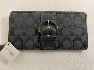 Cartera Larga Coach Signature Original Usada Buen Estado - Imagen 1 de 10