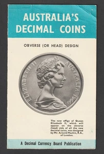 VINTAGE AUSTRALIAS DECIMAL COINS PAMPHLET - A DECIMAL CURRENCY BOARD PUBLICATION - Foto 1 di 2