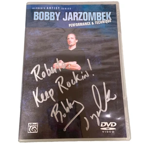 Bobby Jarzombek DVD Video Performance & Technique Signed Autographed Alfreds Art - Picture 1 of 6