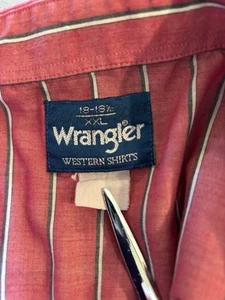 Wrangler VINTAGE Western Shirt Men’s XXL Used Condition Distressed!Pearl Buttons - Picture 1 of 9
